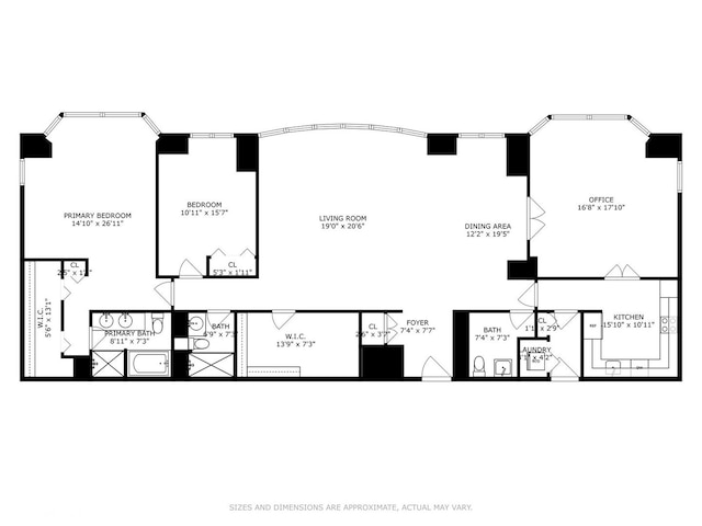 100 E Huron St Unit 3501, Chicago, IL 60611 - view of floor plan / room layout