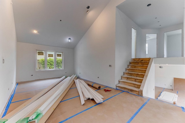 5125 171st Ct St, Oak Forest, IL 60452 - staircase featuring lofted ceiling
