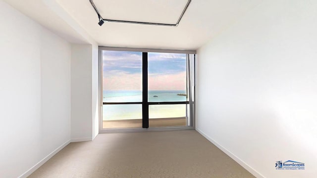 910 N Lake Shore Dr Unit 2317, Chicago, IL 60611 - unfurnished room featuring baseboards and a wall of windows