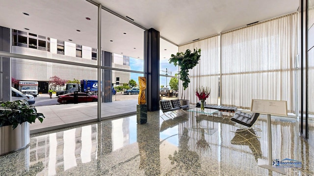 910 N Lake Shore Dr Unit 2317, Chicago, IL 60611 - community lobby featuring a wall of windows