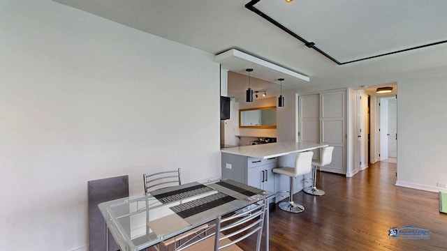 910 N Lake Shore Dr Unit 2317, Chicago, IL 60611 - dining room featuring dark wood-style floors and baseboards