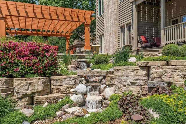 1325 Westley Ln, West Dundee, IL 60118 - view of yard with a pergola