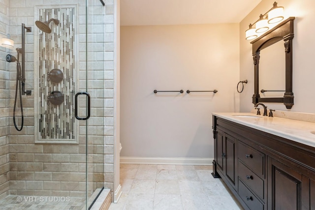 1532 Sequoia Rd, Naperville, IL 60540 - bathroom featuring double vanity and a shower stall