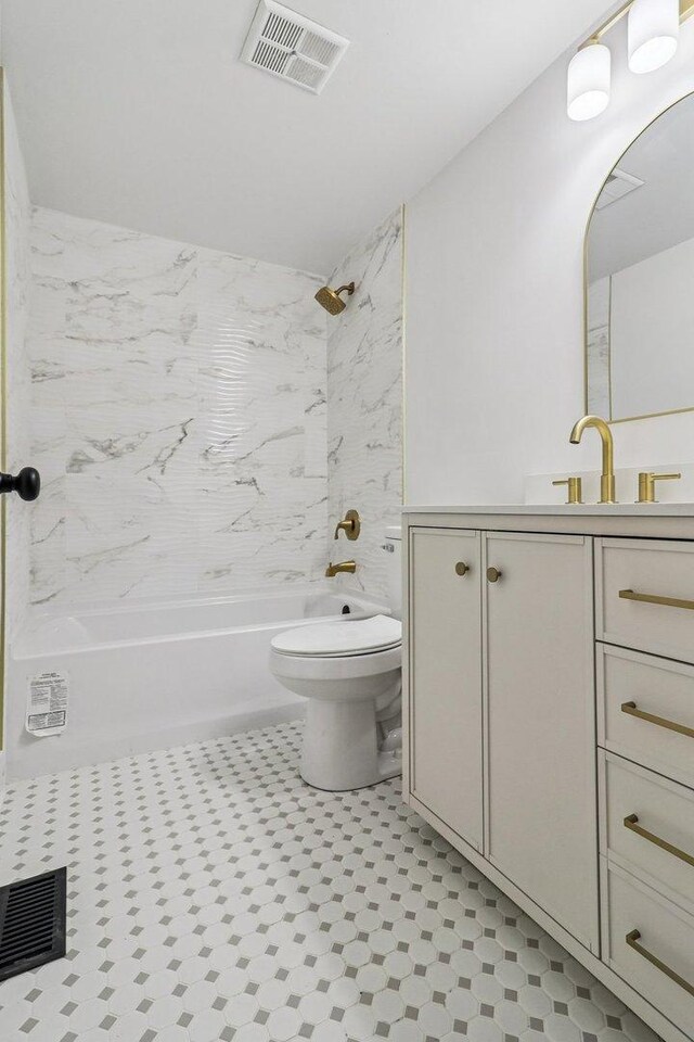 5216 Arlington Cir, Hanover Park, IL 60133 - full bathroom with vanity and shower / bathtub combination