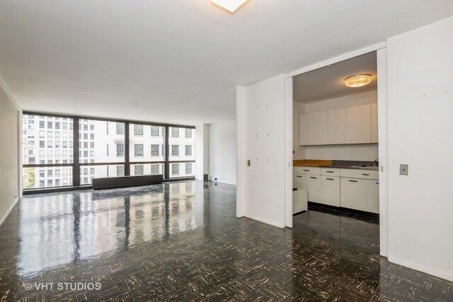 900 N Lake Shore Dr Unit 708, Chicago, IL 60611 - spare room with baseboards and a wall of windows