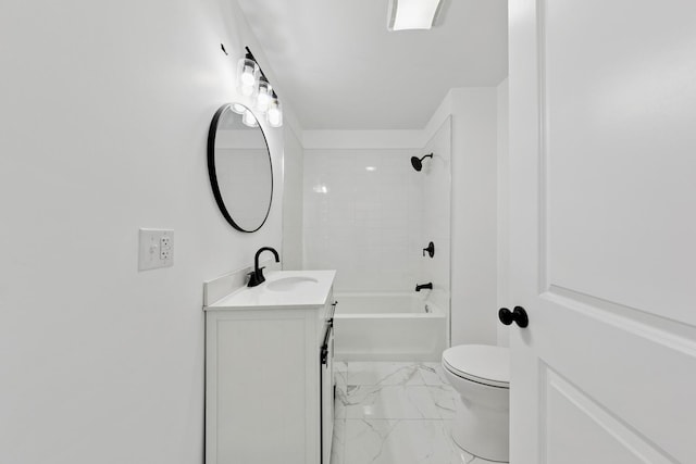 6630 S Drexel Ave, Chicago, IL 60637 - full bathroom featuring marble finish flooring, vanity, and bathing tub / shower combination