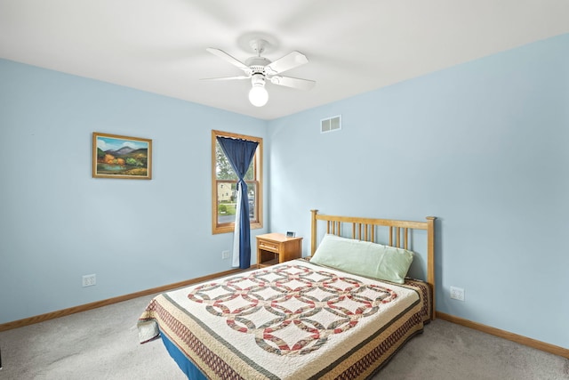 712 S Finley Rd, Lombard, IL 60148 - bedroom with carpet floors and ceiling fan
