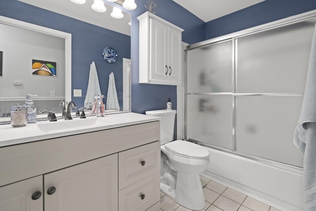 78 Holmes Way Unit W1, Schaumburg, IL 60193 - full bathroom featuring tile patterned floors, vanity, and enclosed tub / shower combo