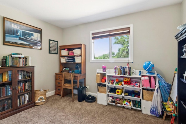 16301 Sherwood Dr, Orland Park, IL 60462 - recreation room featuring carpet and baseboards