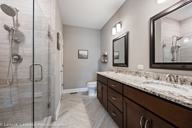 565 Sudbury Cir Unit 0, Oswego, IL 60543 - full bath with a shower stall and double vanity
