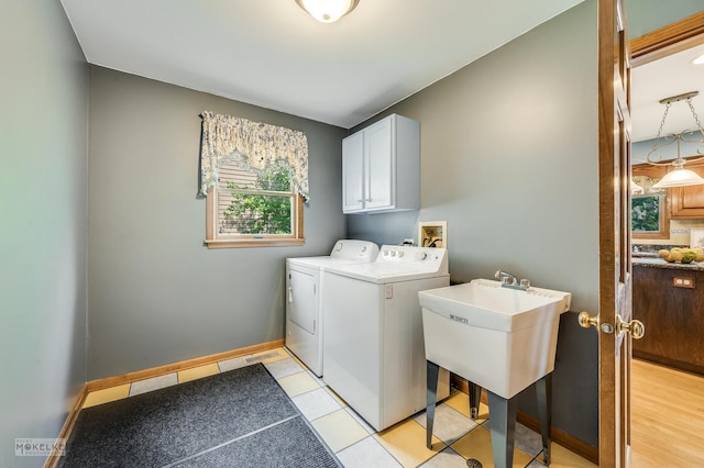 3624 Eliot Ln, Naperville, IL 60564 - laundry area with separate washer and dryer and cabinet space