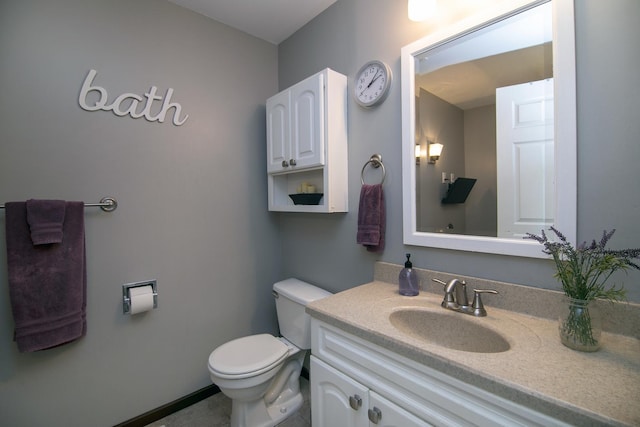 400 W Adams St, Danforth, IL 60930 - half bathroom with toilet and vanity