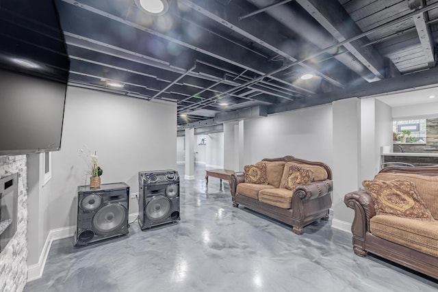 9712 W Shore Dr, Oak Lawn, IL 60453 - basement featuring baseboards
