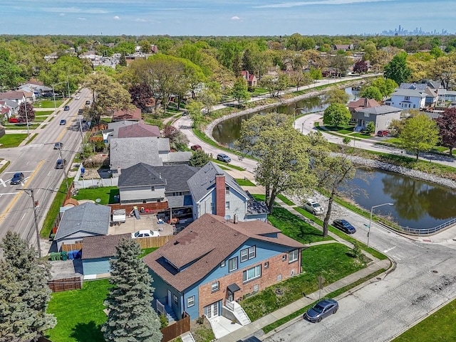 9712 W Shore Dr, Oak Lawn, IL 60453 - aerial view of residential area with a large body of water