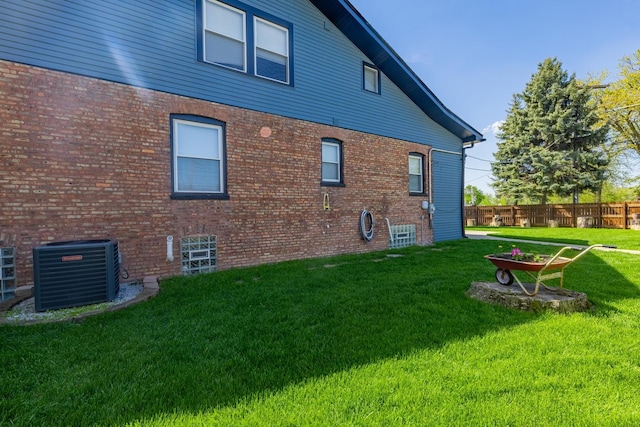 9712 W Shore Dr, Oak Lawn, IL 60453 - view of side of property featuring a cooling unit and brick siding
