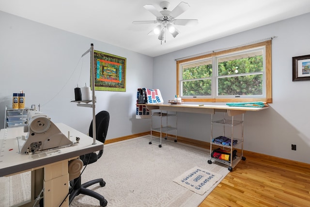 11 E Appletree Ln, Arlington Heights, IL 60004 - office space featuring wood finished floors and ceiling fan