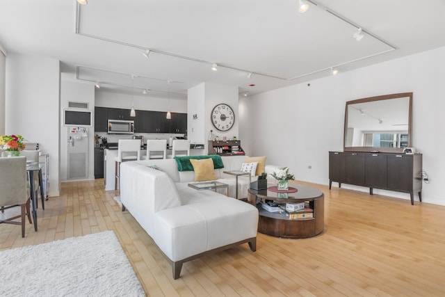 8 E Randolph St Unit 1401, Chicago, IL 60601 - living area with track lighting and light wood finished floors