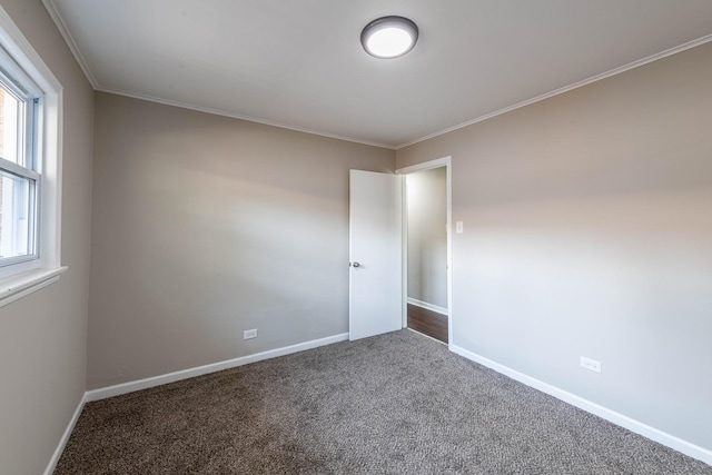 14415 Avalon Ave, Dolton, IL 60419 - unfurnished room with crown molding and dark colored carpet