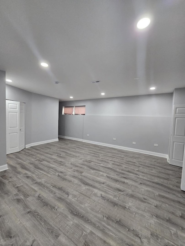 8620 S Normal Ave, Chicago, IL 60620 - finished below grade area featuring recessed lighting and wood finished floors