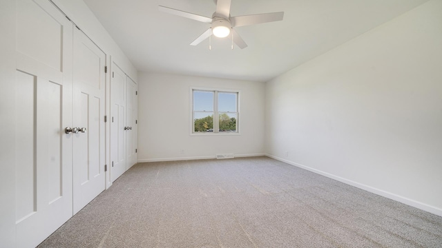 1320 Lake Summerset Rd, Davis, IL 61019 - unfurnished bedroom featuring light colored carpet and ceiling fan