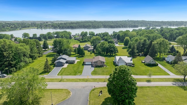 1320 Lake Summerset Rd, Davis, IL 61019 - aerial view of residential area featuring a nearby body of water