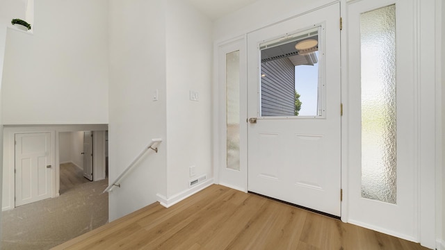 1320 Lake Summerset Rd, Davis, IL 61019 - entryway featuring wood finished floors and baseboards