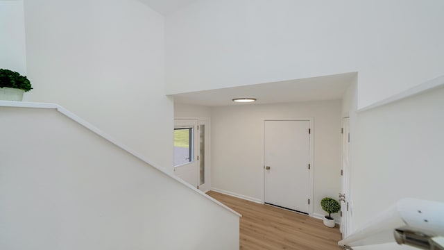 1320 Lake Summerset Rd, Davis, IL 61019 - entrance foyer featuring light wood-style flooring and baseboards