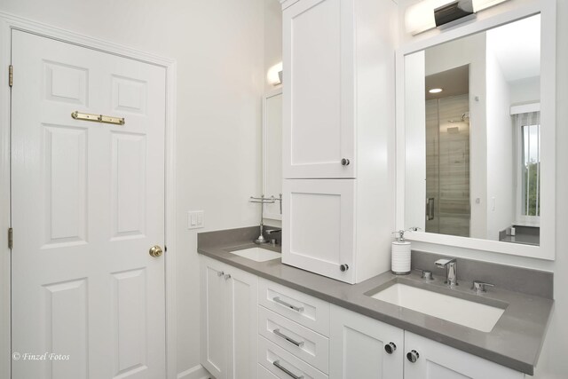 2012 Spring Creek Ln, Mchenry, IL 60050 - full bathroom with double vanity and a stall shower
