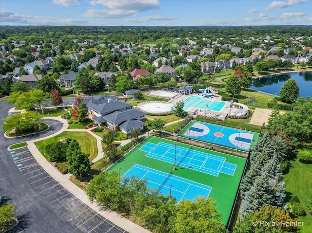 675 Oak Ln, South Elgin, IL 60177 - aerial perspective of suburban area featuring a nearby body of water