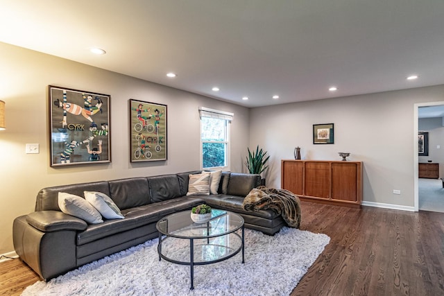 2120 Wilmette Ave, Wilmette, IL 60091 - living area featuring recessed lighting and dark wood-style flooring