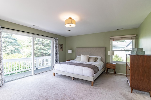 2120 Wilmette Ave, Wilmette, IL 60091 - bedroom with access to outside and light colored carpet