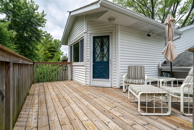 212 Rebecca Ln, Normal, IL 61761 - view of wooden deck