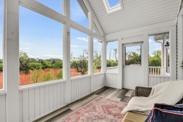 17526 W Windhaven Ct, Grayslake, IL 60030 - sunroom with a skylight and lofted ceiling