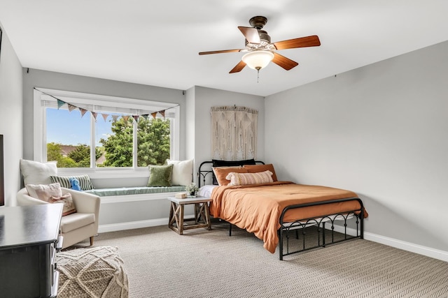 17526 W Windhaven Ct, Grayslake, IL 60030 - bedroom featuring carpet and ceiling fan