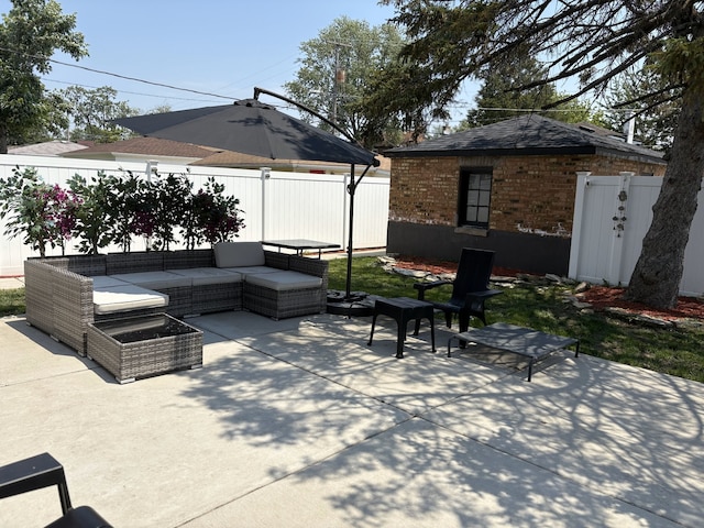 2119 S 20th Ave, Broadview, IL 60155 - view of patio / terrace featuring an outdoor hangout area