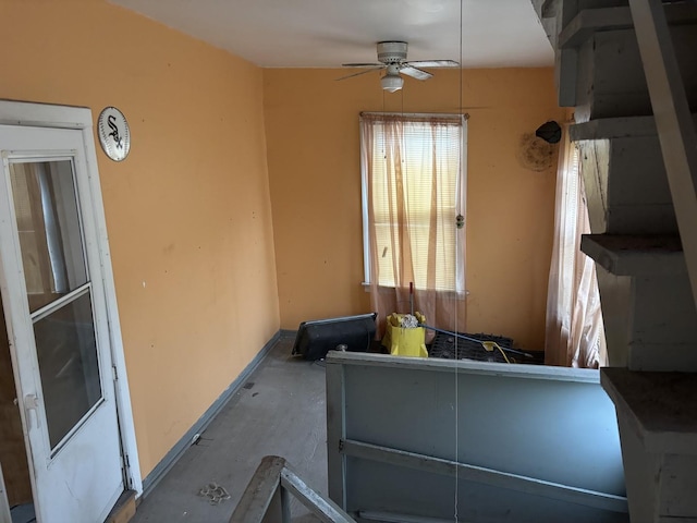 9236 S Blackstone Ave, Chicago, IL 60619 - view of patio with a ceiling fan