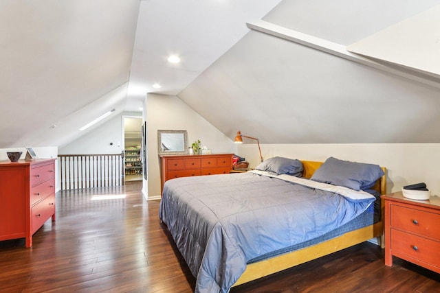 5639 W Cornelia Ave, Chicago, IL 60634 - bedroom featuring wood-type flooring and lofted ceiling