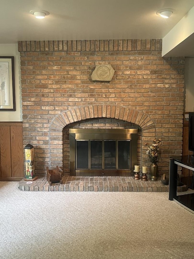 24005 S Green Heron Dr, Channahon, IL 60410 - detailed view of a fireplace and carpet