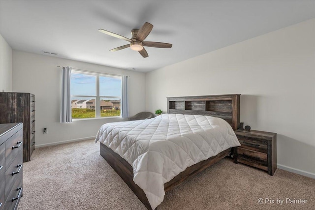 1360 Vineyard Ln, Pingree Grove, IL 60140 - bedroom with carpet and ceiling fan