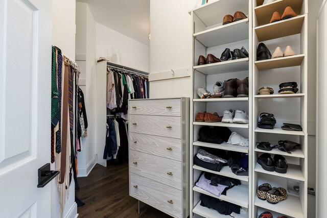 7 Loblolly Ct, Lemont, IL 60439 - walk in closet with dark wood-style flooring