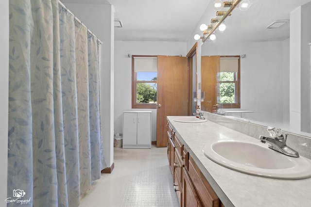 3411 Harris Dr, Joliet, IL 60431 - bathroom with double vanity and plenty of natural light