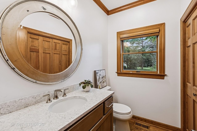 1909 Bridle Ct, Saint Charles, IL 60174 - bathroom featuring vanity and crown molding