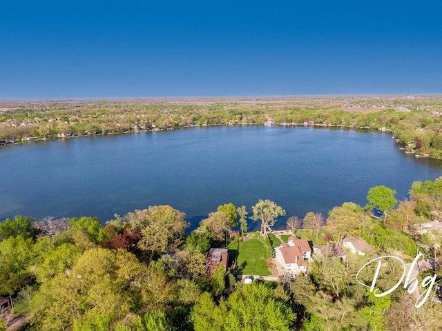 34119 N Hainesville Rd, Round Lake, IL 60073 - bird's eye view of a nearby body of water and a forest
