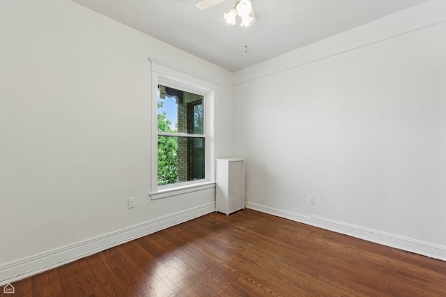 1235 E 53rd St Unit 3, Chicago, IL 60615 - unfurnished room with wood finished floors and ceiling fan