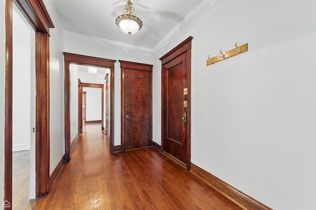 1235 E 53rd St Unit 3, Chicago, IL 60615 - foyer entrance featuring dark wood-type flooring and baseboards