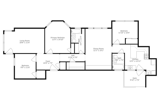 1235 E 53rd St Unit 3, Chicago, IL 60615 - view of floor plan / room layout