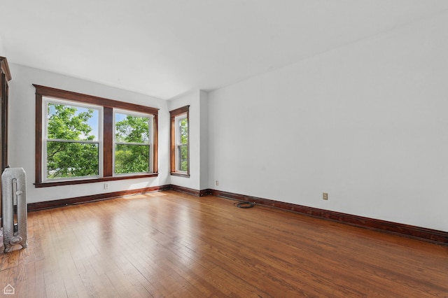 1235 E 53rd St Unit 3, Chicago, IL 60615 - spare room featuring plenty of natural light, hardwood / wood-style flooring, and radiator