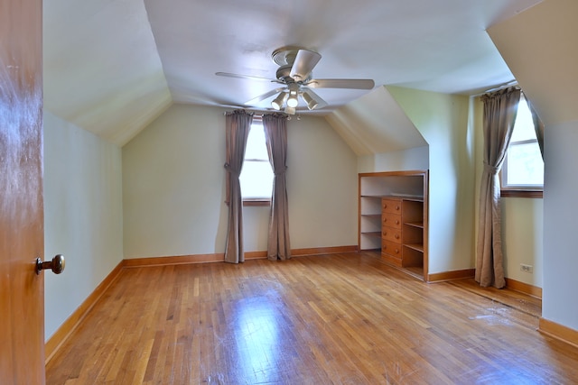 7931 W Metropole St, Elmwood Park, IL 60707 - bonus room with wood finished floors, lofted ceiling, and ceiling fan
