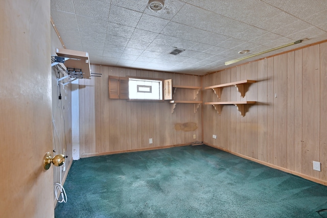 7931 W Metropole St, Elmwood Park, IL 60707 - carpeted empty room featuring wooden walls