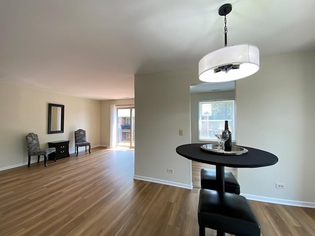 1340 Mcdowell Rd Unit 201, Naperville, IL 60563 - dining area with wood finished floors and plenty of natural light